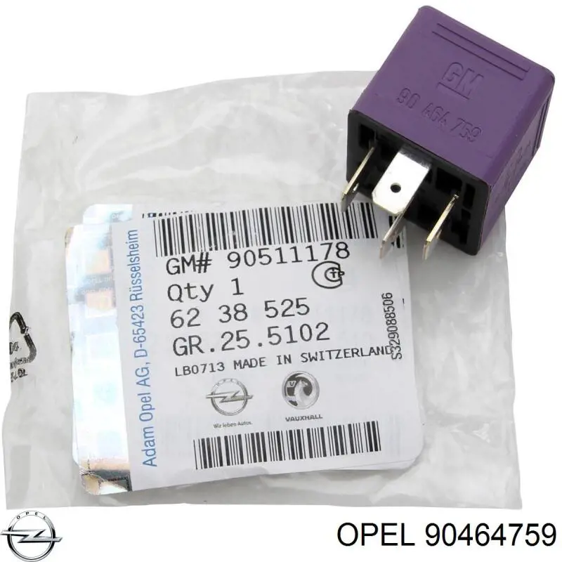 Реле електробензонасосу Opel 90464759 ціна, від 3.87 USD