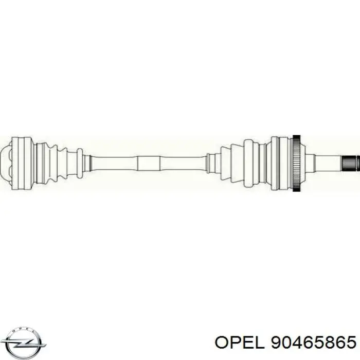 90465865 Opel Привід задній