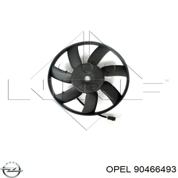 Електровентилятор охолодження в зборі (мотор + крильчатка), правий Opel 90466493 ціна, від 34.87 USD