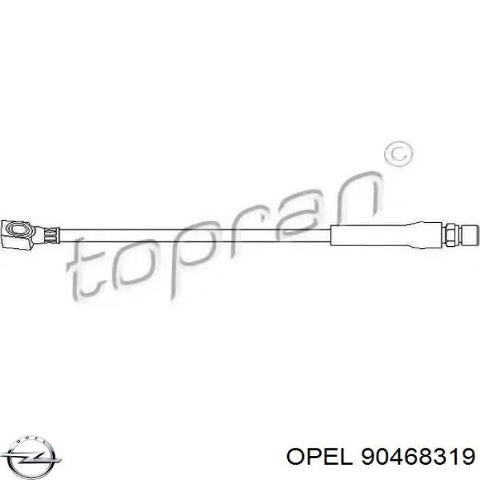 Шланг гальмівний передній Opel 90468319 ціна, від 6.33 USD