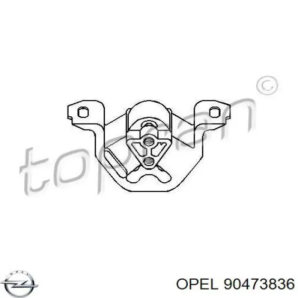 90473836 Opel подушка (опора двигуна, ліва)