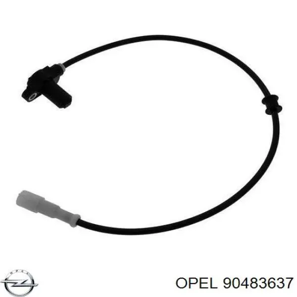 90483637 Opel датчик абс (abs передній)