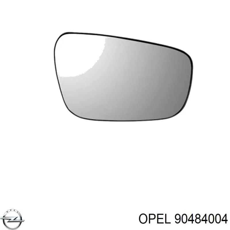 Купити 90484004 Opel Дзеркальний елемент правого дзеркала заднього виду