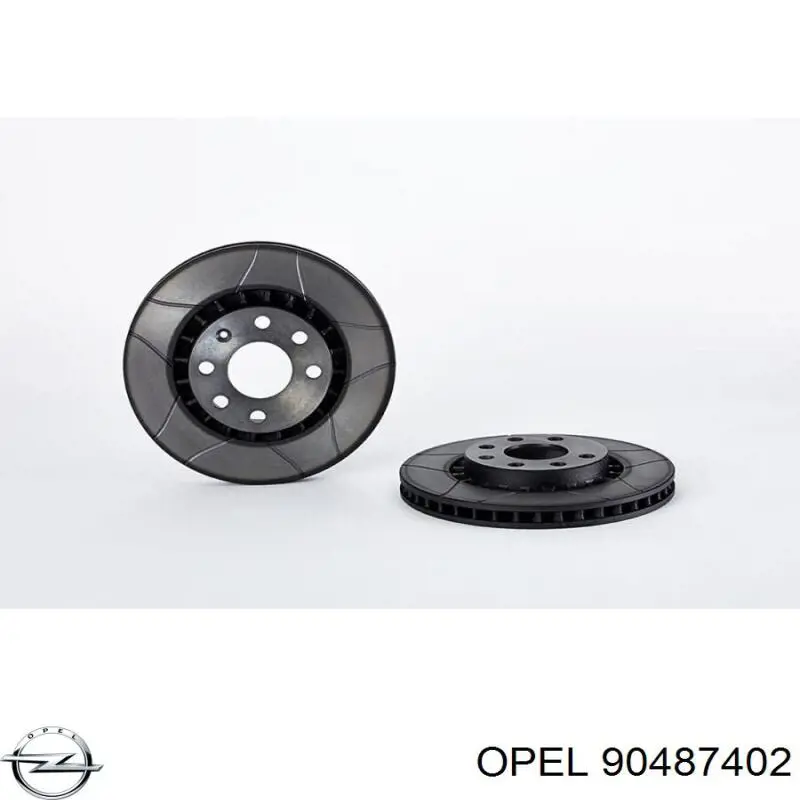 Диск переднього гальма Opel 90487402 ціна, від 25.47 USD