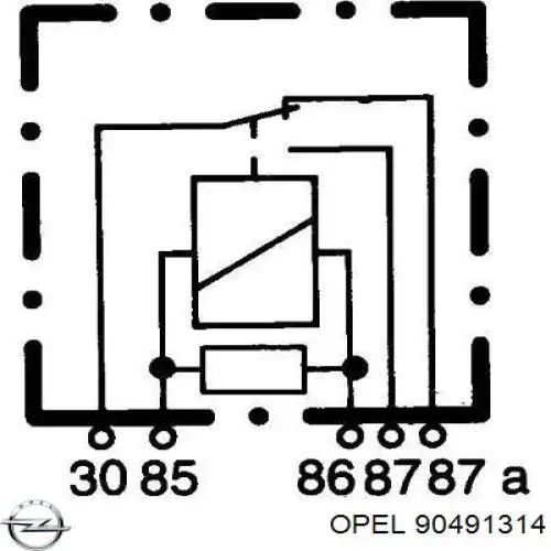 Реле електричне багатофункціональне 90491314 Opel