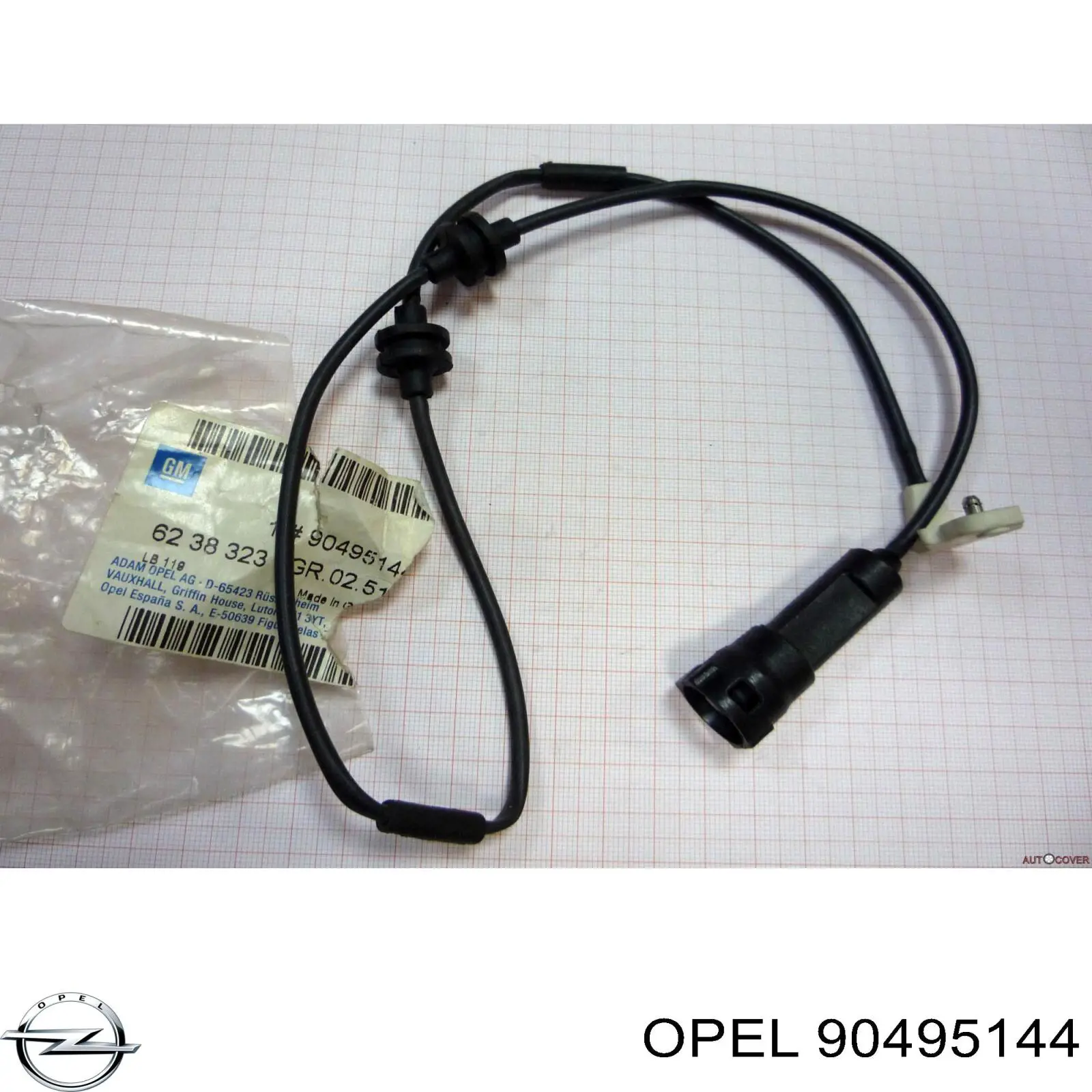Датчик зносу гальмівних колодок, передній 90495144 Opel