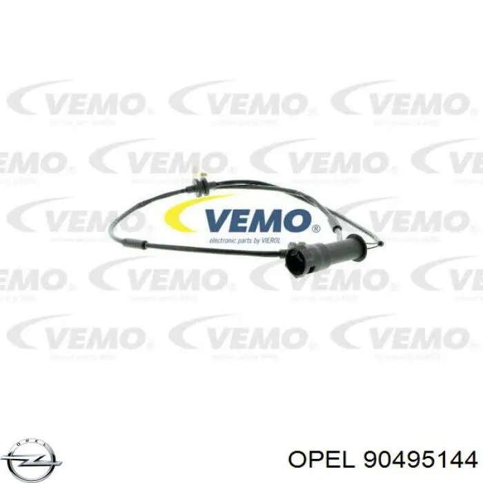90495144 Opel датчик зносу гальмівних колодок, передній