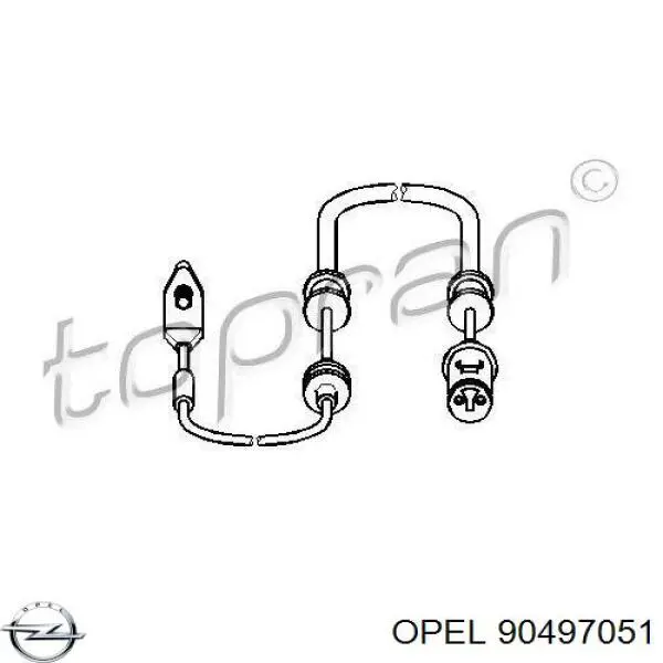 Сигналізатор знос гальмівних колодок Opel 90497051 ціна, від 5.88 USD
