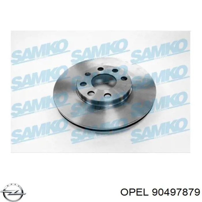 Диск переднього гальма Opel 90497879 ціна, від 23.72 USD