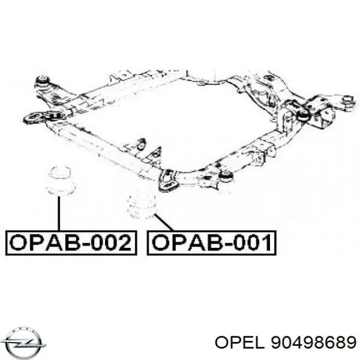 90498689 Opel сайлентблок передній балки/підрамника
