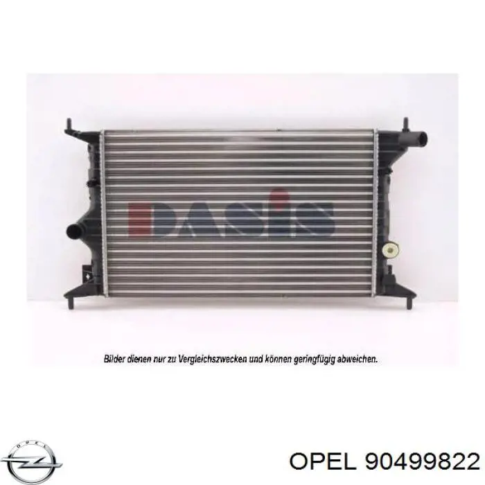 Купити 90499822 Opel Радіатор двигуна