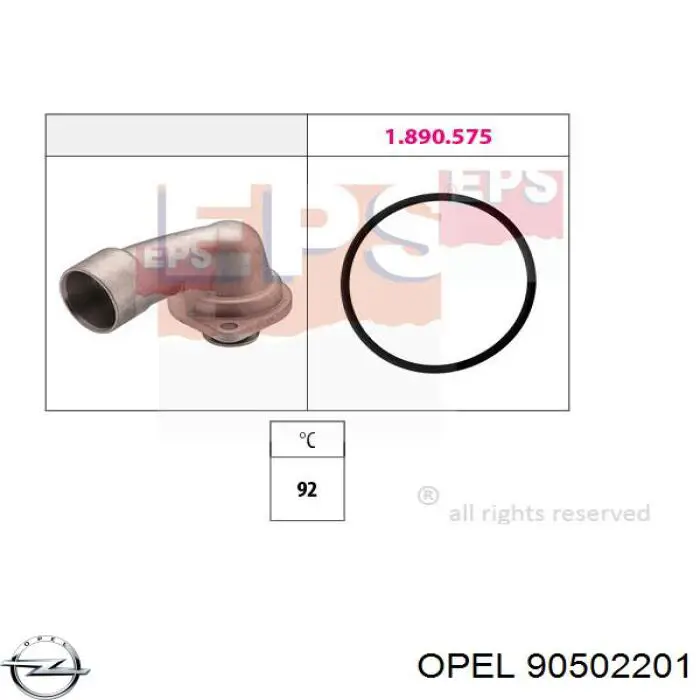 90502201 Opel Авто термостат