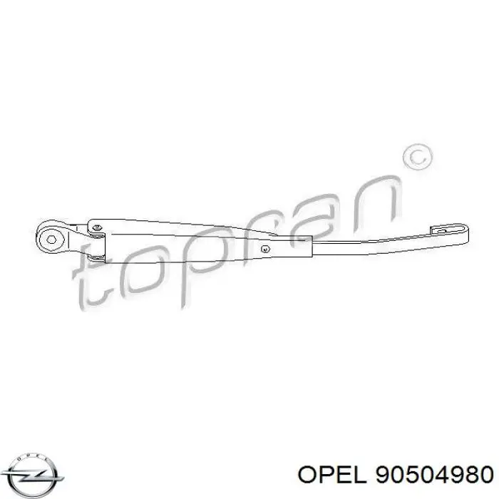 Купити 90504980 Opel Важіль-поводок склоочисника заднього скла