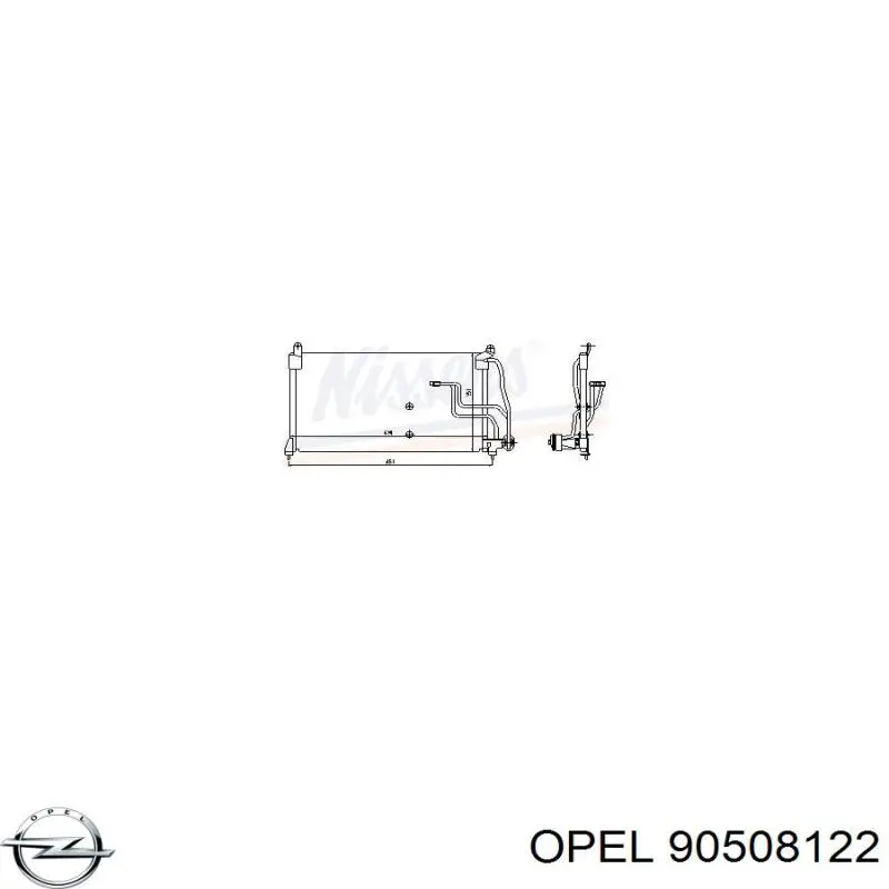 Конденсатор кондиціонера Opel 90508122 ціна, від 96.34 USD