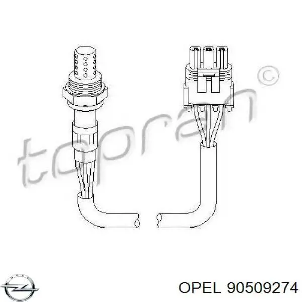 Лямбда датчик кисню Opel 90509274 ціна, від 29.11 USD