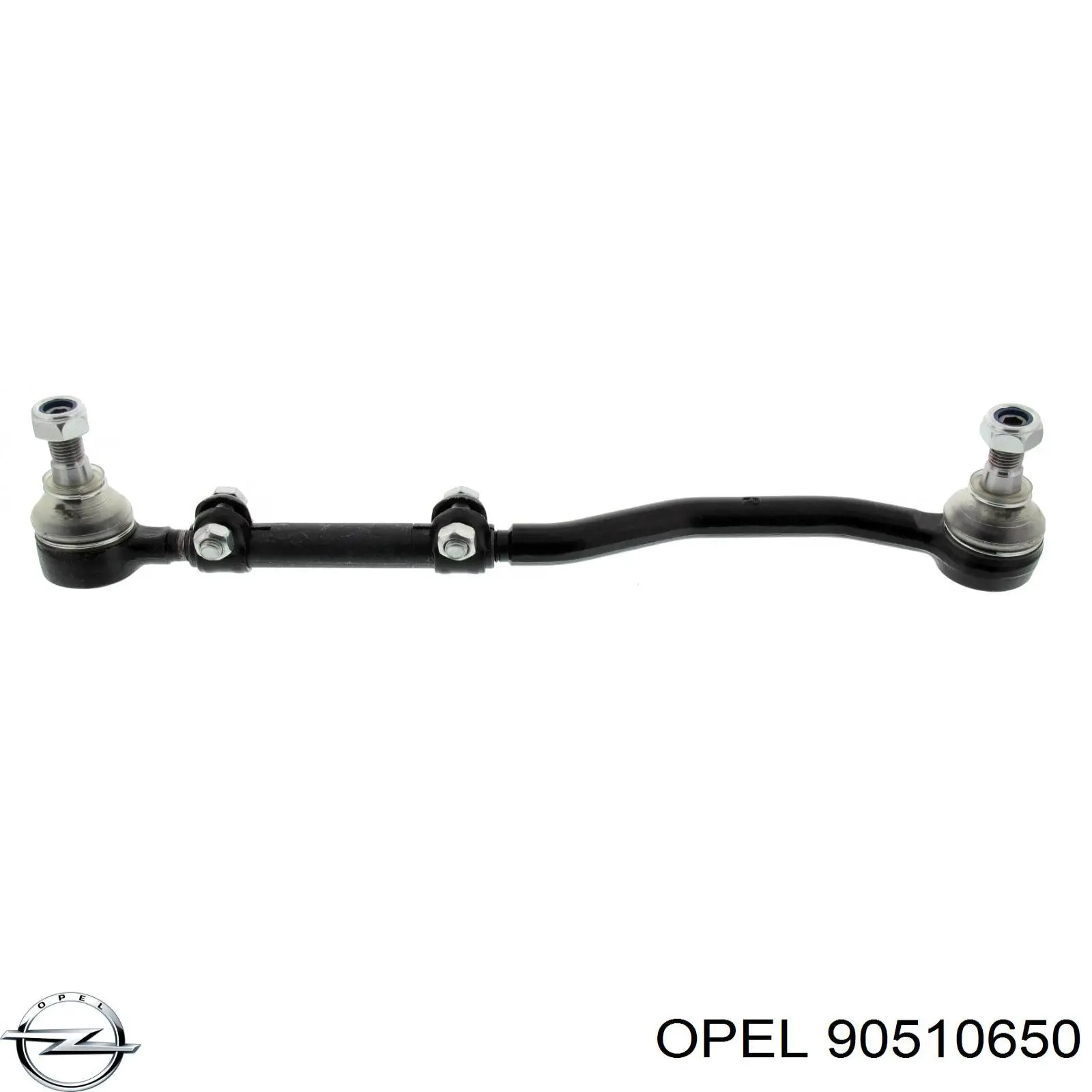 Тяга рульова в зборі, права 90510650 Opel