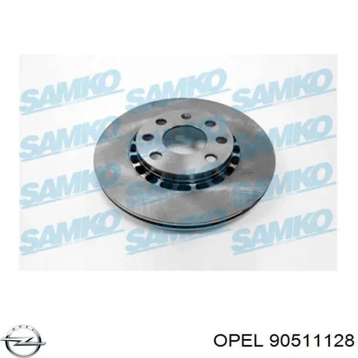Диск переднього гальма Opel 90511128 ціна, від 29.81 USD