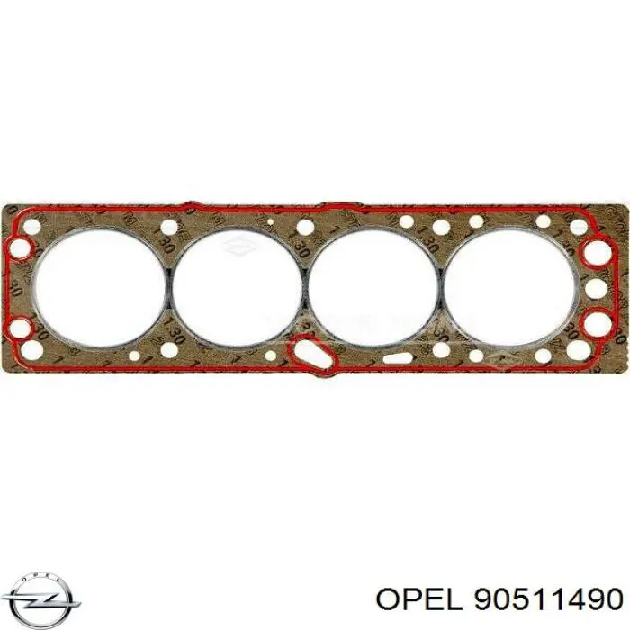90511490 Opel прокладка головки блока циліндрів (гбц)