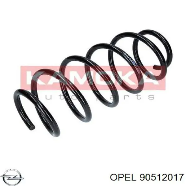 90512017 Opel пружина передня