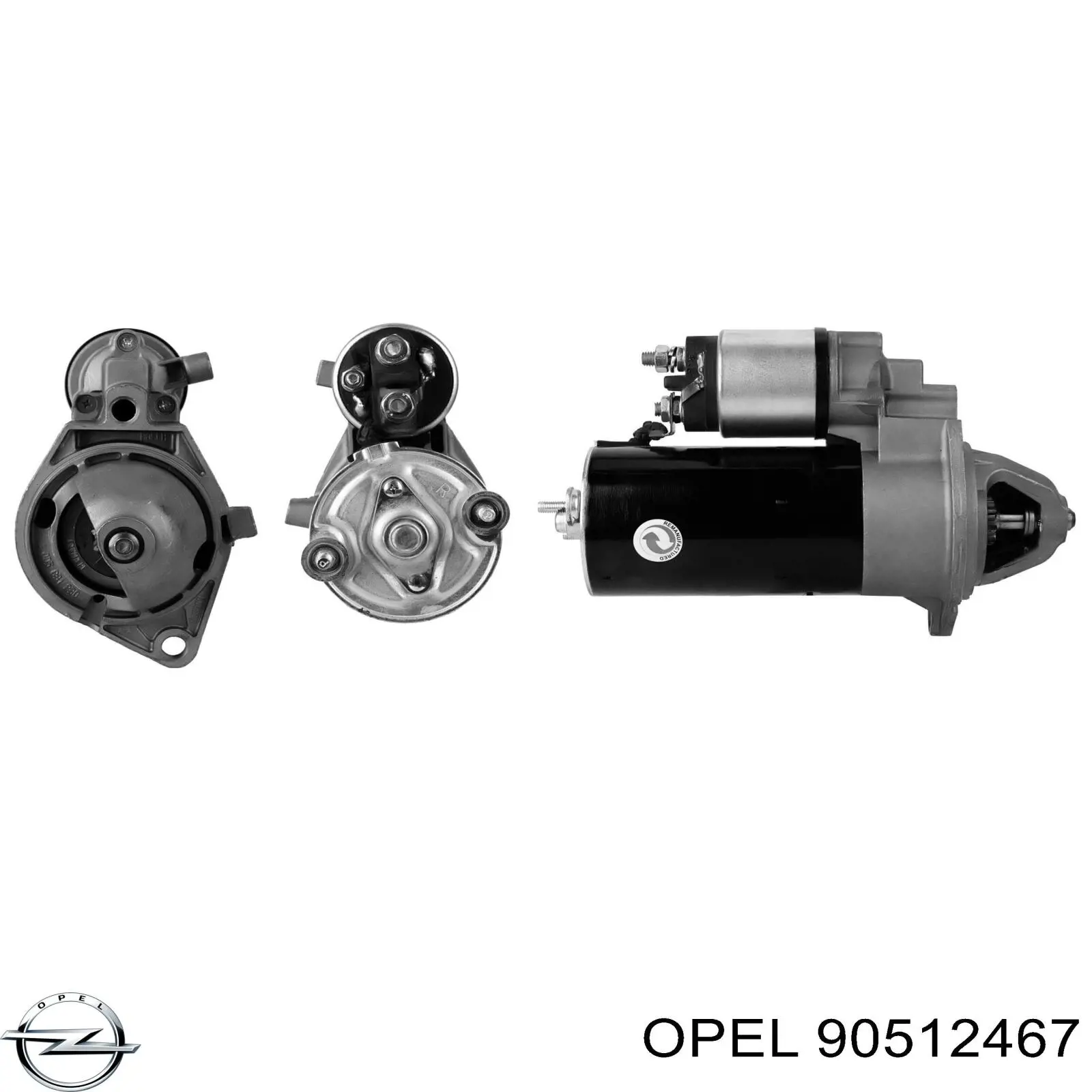 Стартер Opel 90512467 ціна, від 33.86 USD