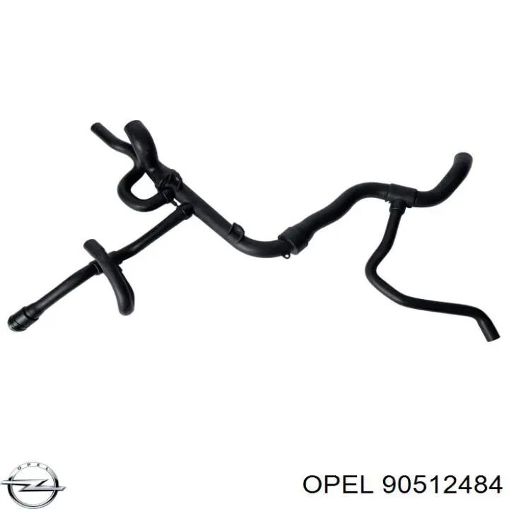 Купити 90512484 Opel Шланг/патрубок радіатора охолодження, верхній