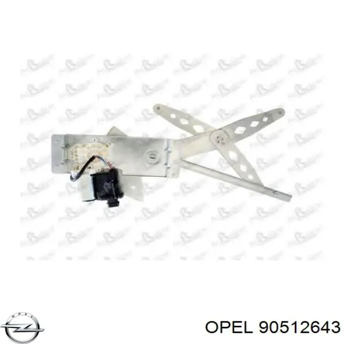 Склопідйомник з електродвигуном Opel 90512643 ціна, від 126.02 USD