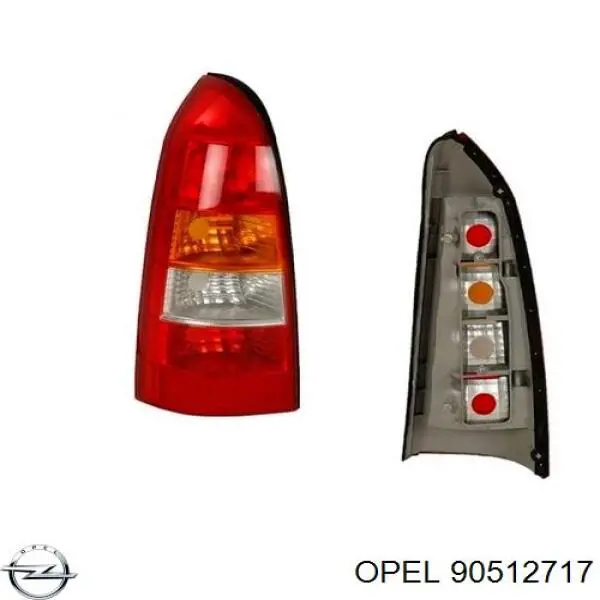 Ліхтар задній лівий Opel 90512717 ціна, від 32.07 USD