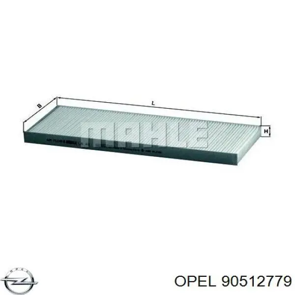 90512779 Opel Внутрішньосалонний фільтр