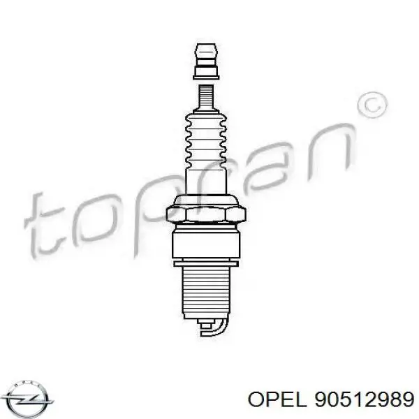 Свічки автомобільні Opel 90512989 ціна, від 2.98 USD