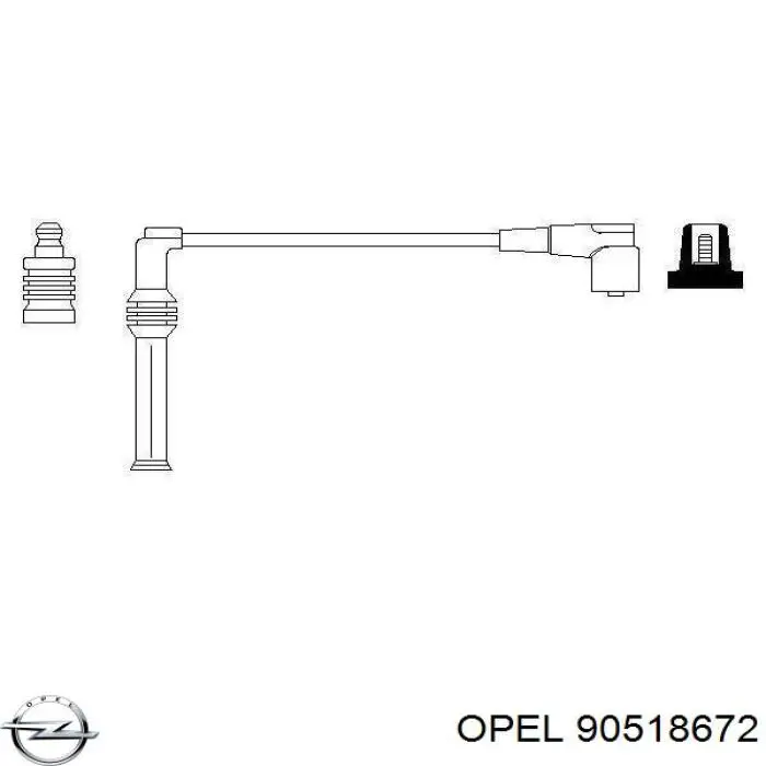 Дроти запалювання Opel 90518672 ціна, від 9.51 USD