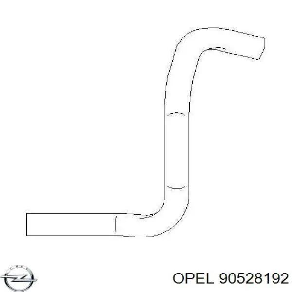 90528192 Opel патрубок вентиляції картера, масловіддільника