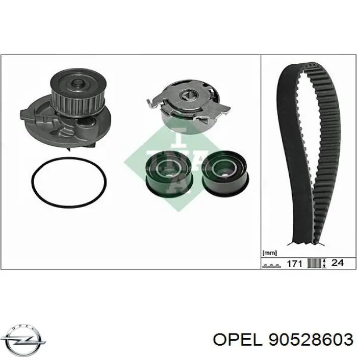 Купити 90528603 Opel Натяжний ролик