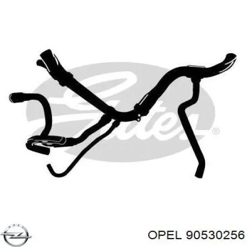 Шланг/патрубок радіатора охолодження, нижній Opel 90530256 ціна, від 18.98 USD