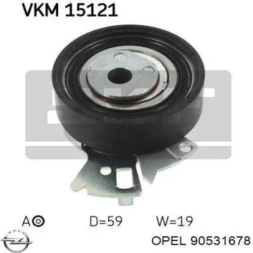 Зубчастий ремінь Opel 90531678 ціна, від 10.84 USD
