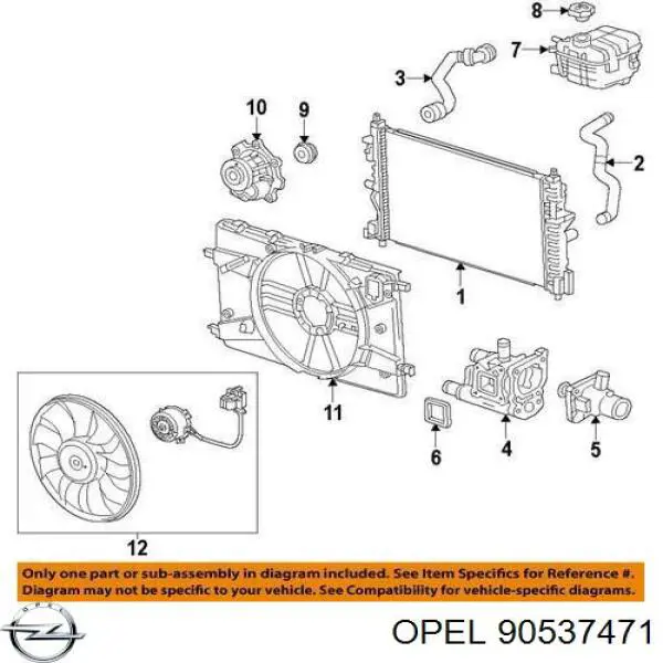 90537471 Opel прокладка корпусу термостата