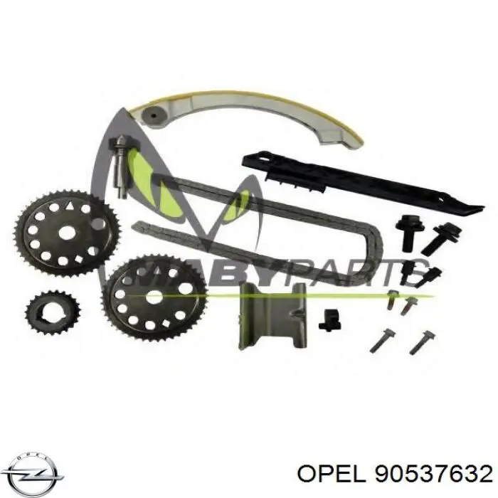 90537632 Opel зірка-шестерня розподільного валу двигуна, впускного