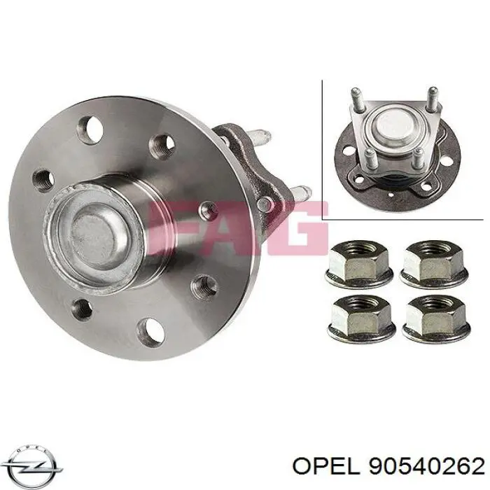 90540262 Opel Маточина задня