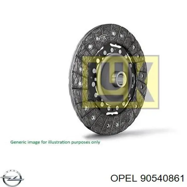90540861 Opel Диск зчеплення