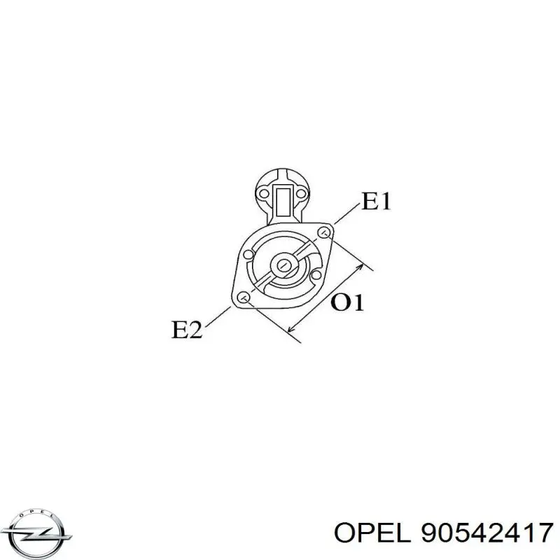 Стартер 90542417 Opel