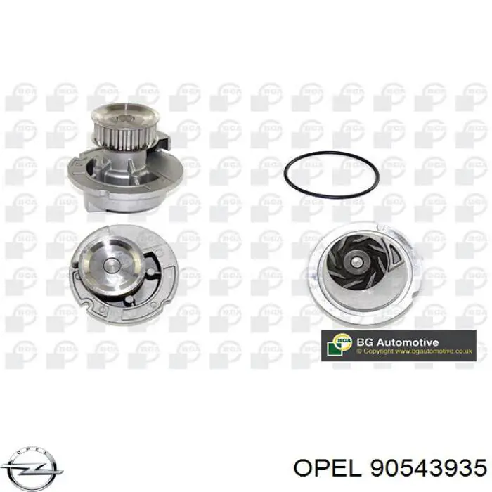 90543935 Opel Насос охолодження