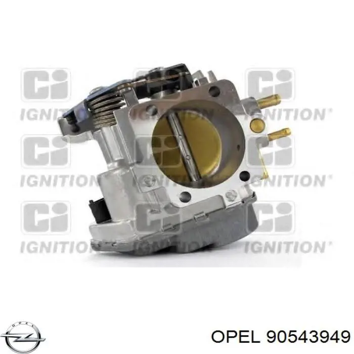 90543949 Opel Дросільна заслінка в зборі