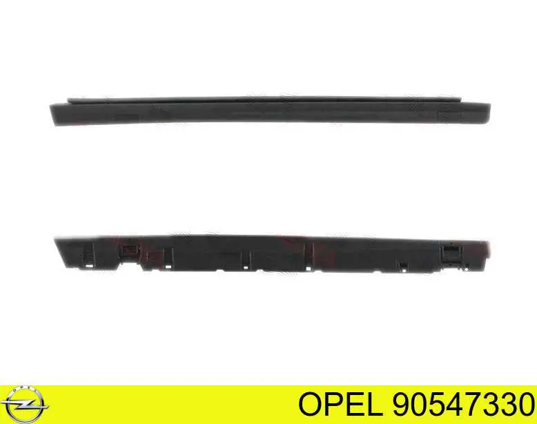 Накладка зовнішня (молдинг) порога, правий Opel Astra G (F69) (Опель Астра)