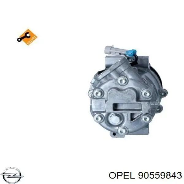 Компресор кондиціонера 90559843 Opel