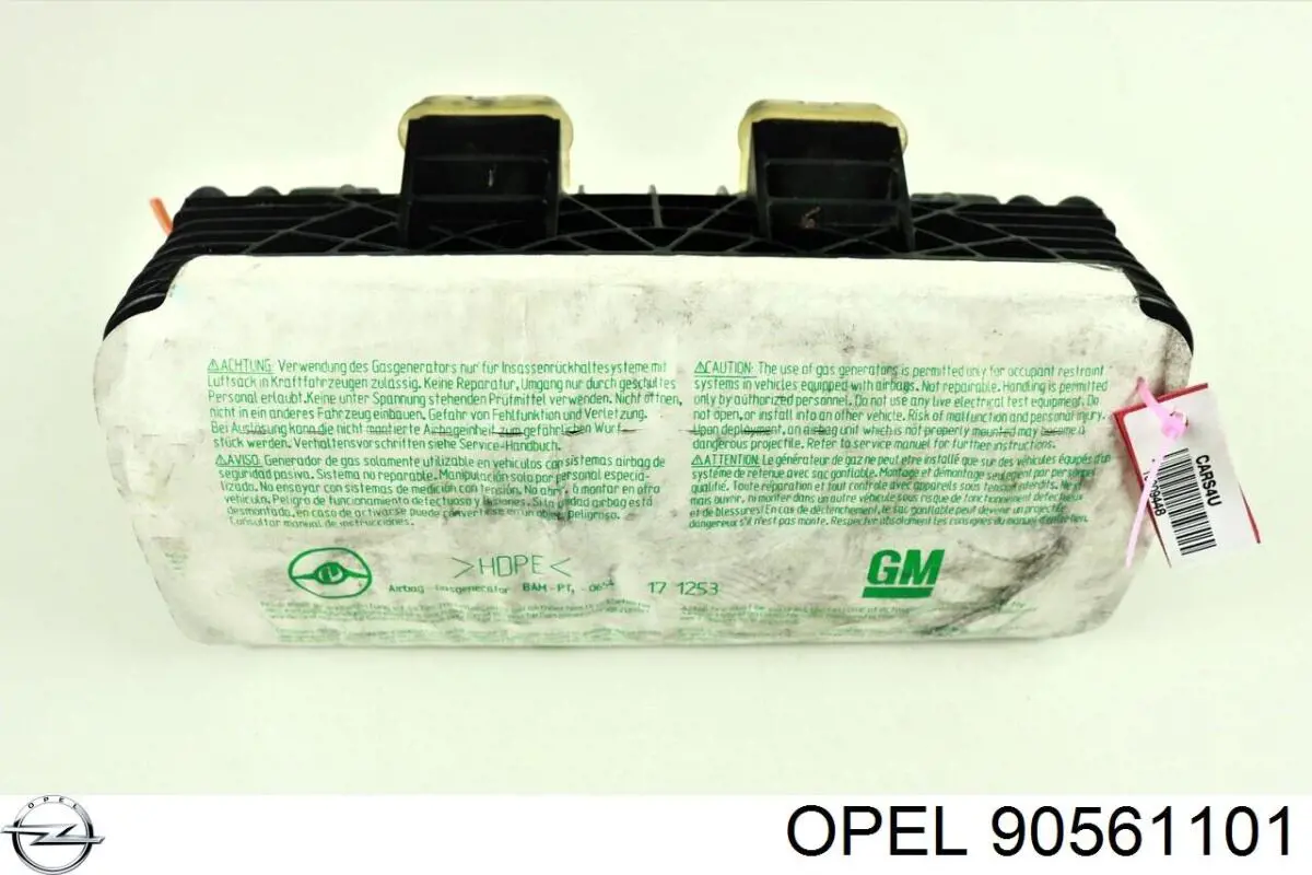 90561101 Opel подушка безпеки, пасажирська, airbag