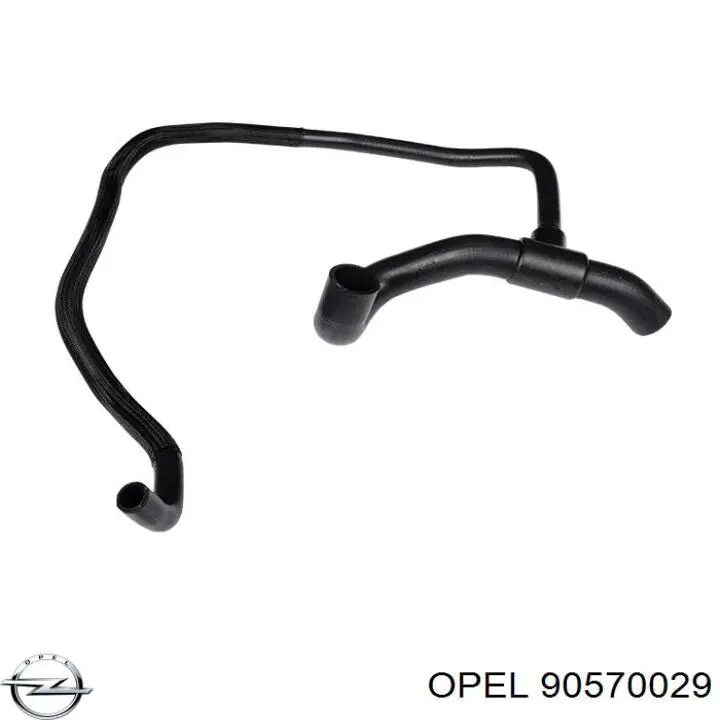 Шланг/патрубок радіатора охолодження, нижній Opel 90570029 ціна, від 24.71 USD
