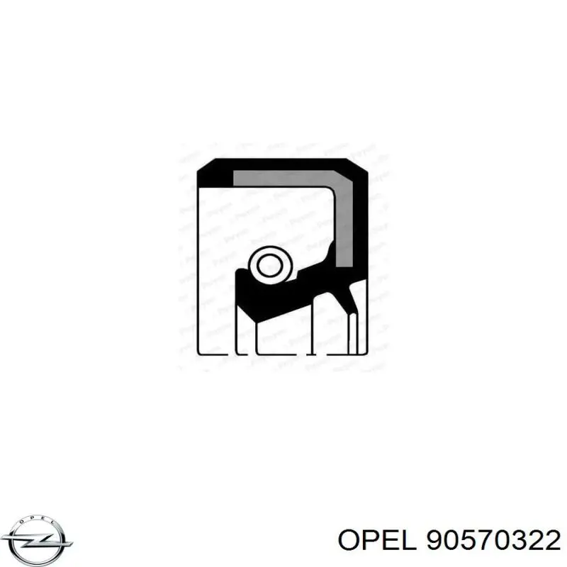 Сальник колінвала двигуна, задній Opel 0614855 ціна, від 15.30 USD