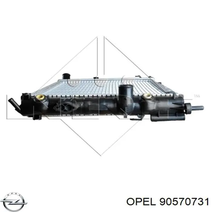 Радіатор 90570731 Opel