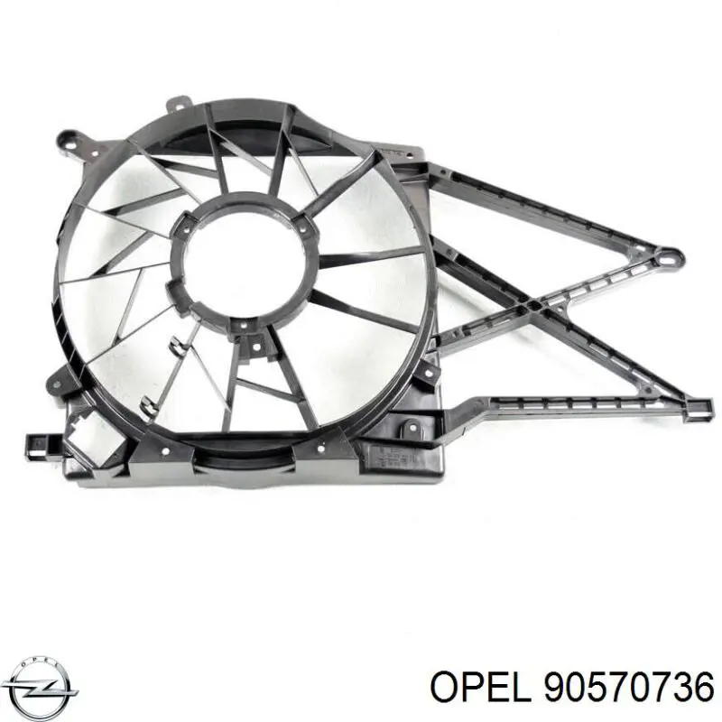 Дифузор (кожух) радіатора охолодження Opel Astra G (F07) (Опель Астра)