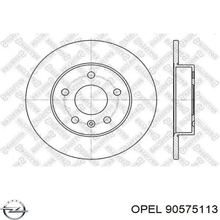 Гальмівні диски 90575113 Opel