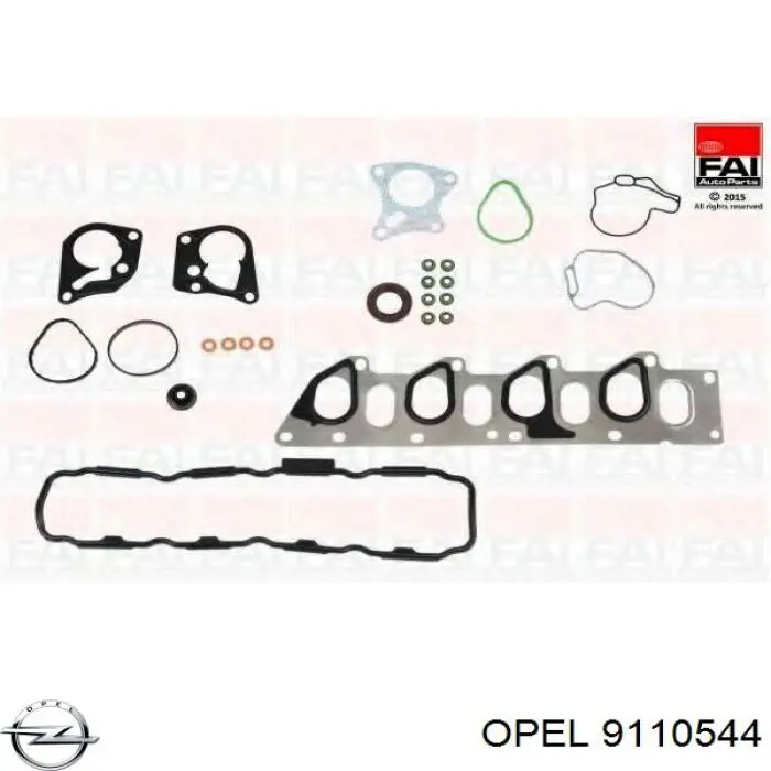 Комплект прокладок двигуна, верхній Opel 9110544 ціна, від 39.51 USD